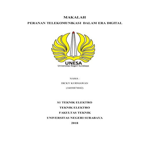Makalah peranan era digital | DOCX