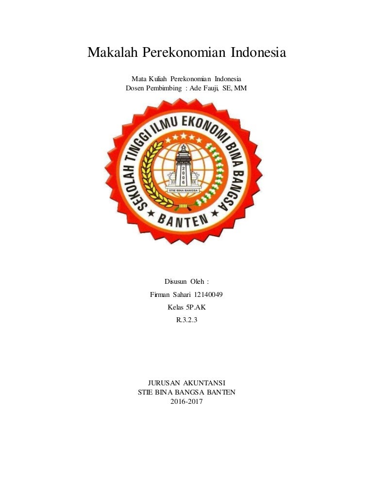 Makalah Perekonomian Indonesia