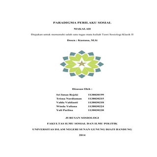 Makalah perilaku sosial [pos]