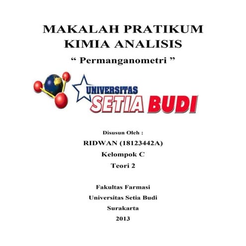 Permanganometri | PDF
