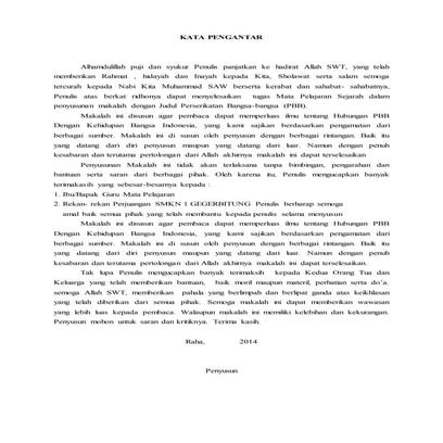 Makalah perserikatan bangsa bangsa (pbb)