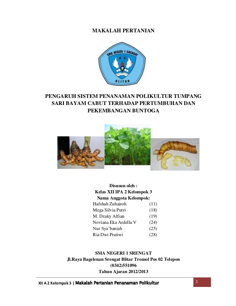 Makalah Pertanian Polikultur