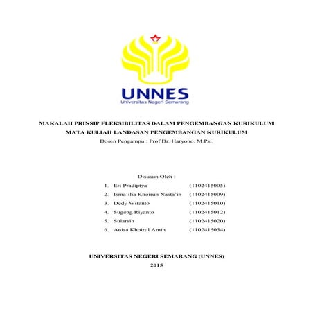 Makalah Prinsip Fleksibilitas