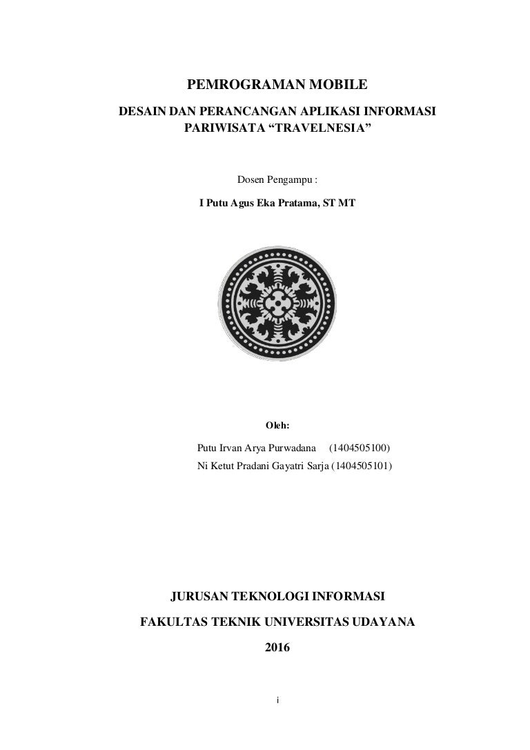 Makalah Progmob Informasi Pariwisata Makalah Progmob Informasi Pariwisata