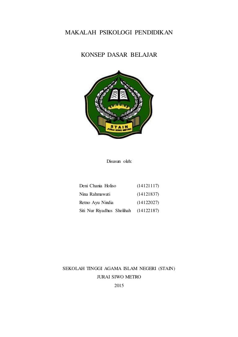 Konsep Dasar Belajar