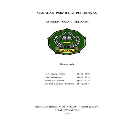 KONSEP DASAR BELAJAR