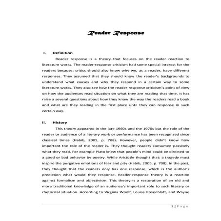 Makalah reader response