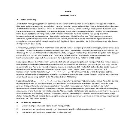 Makalah shalat jumat