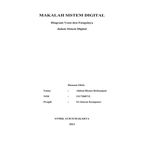 Makalah Sistem Digital