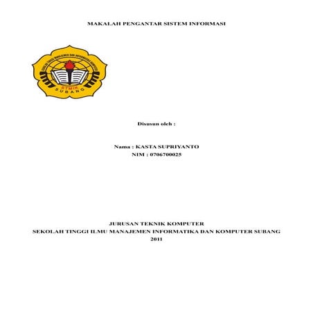 Makalah sistem komputer