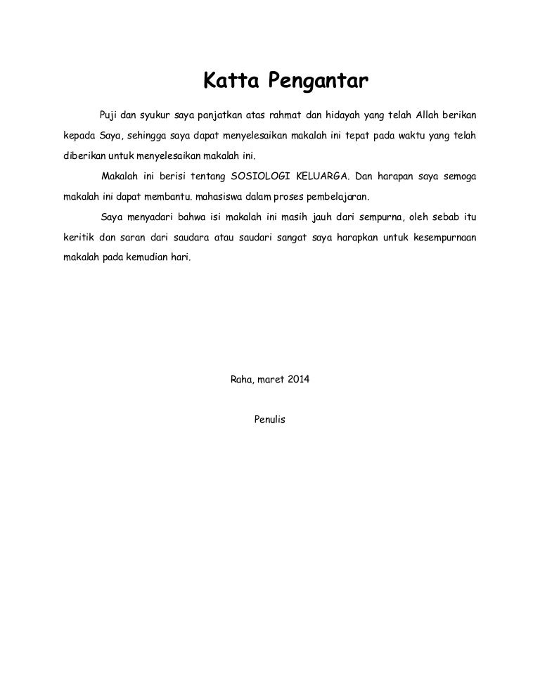 Makalah Sosiologi Keluarga