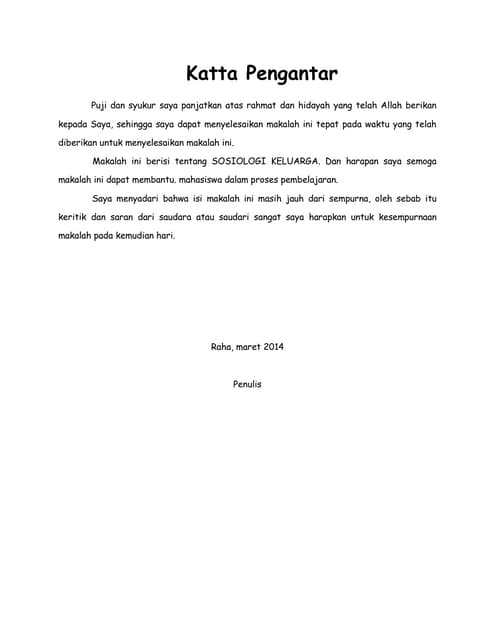 Latar Belakang Kehidupan Keluarga Psikologi Keluarga Islam Ramapurna