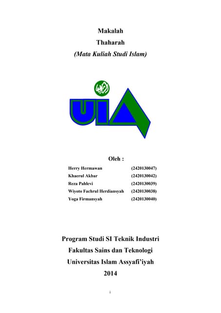Makalah studi islam