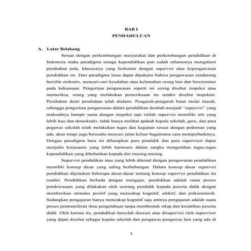 Makalah supervisi pendidikan