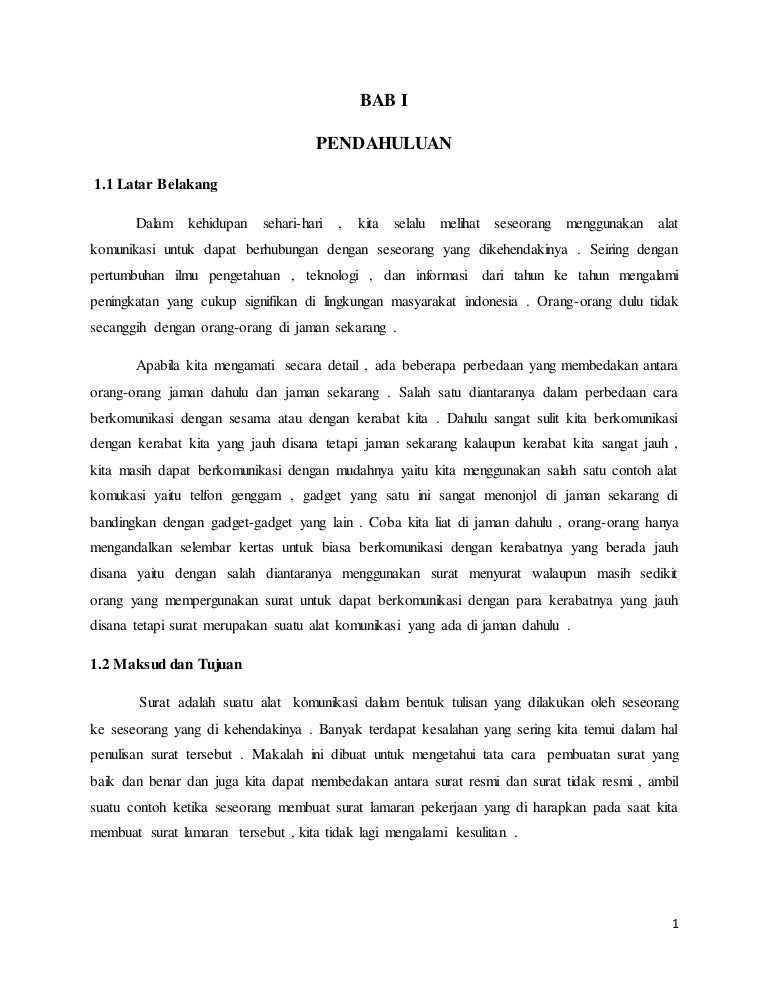 Tugas Kelompok Makalah Surat Dinas