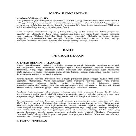 Makalah tentang bahaya narkoba