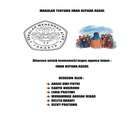 Makalah Tentang Iman Kepada Rasul Docx