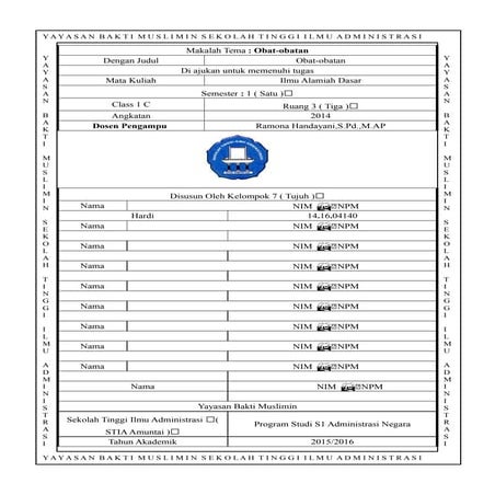 Makalah tentang obat obatan