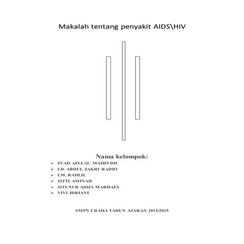 Makalah tentang penyakit aids
