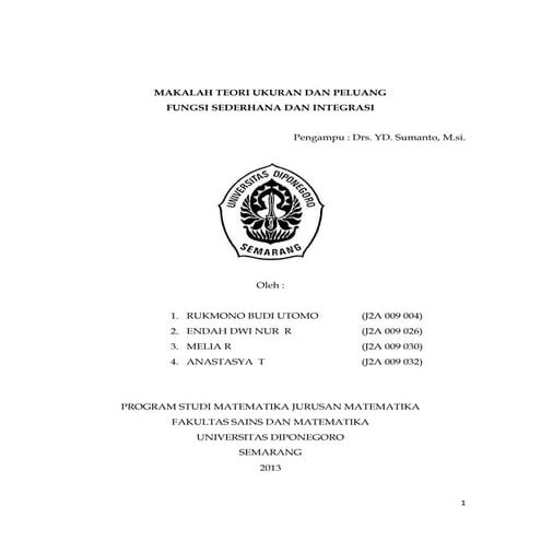 Makalah teori ukuran dan peluang