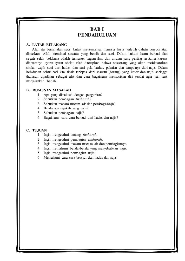 Makalah Thaharah Lia