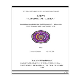 Makalah transformasi balikan