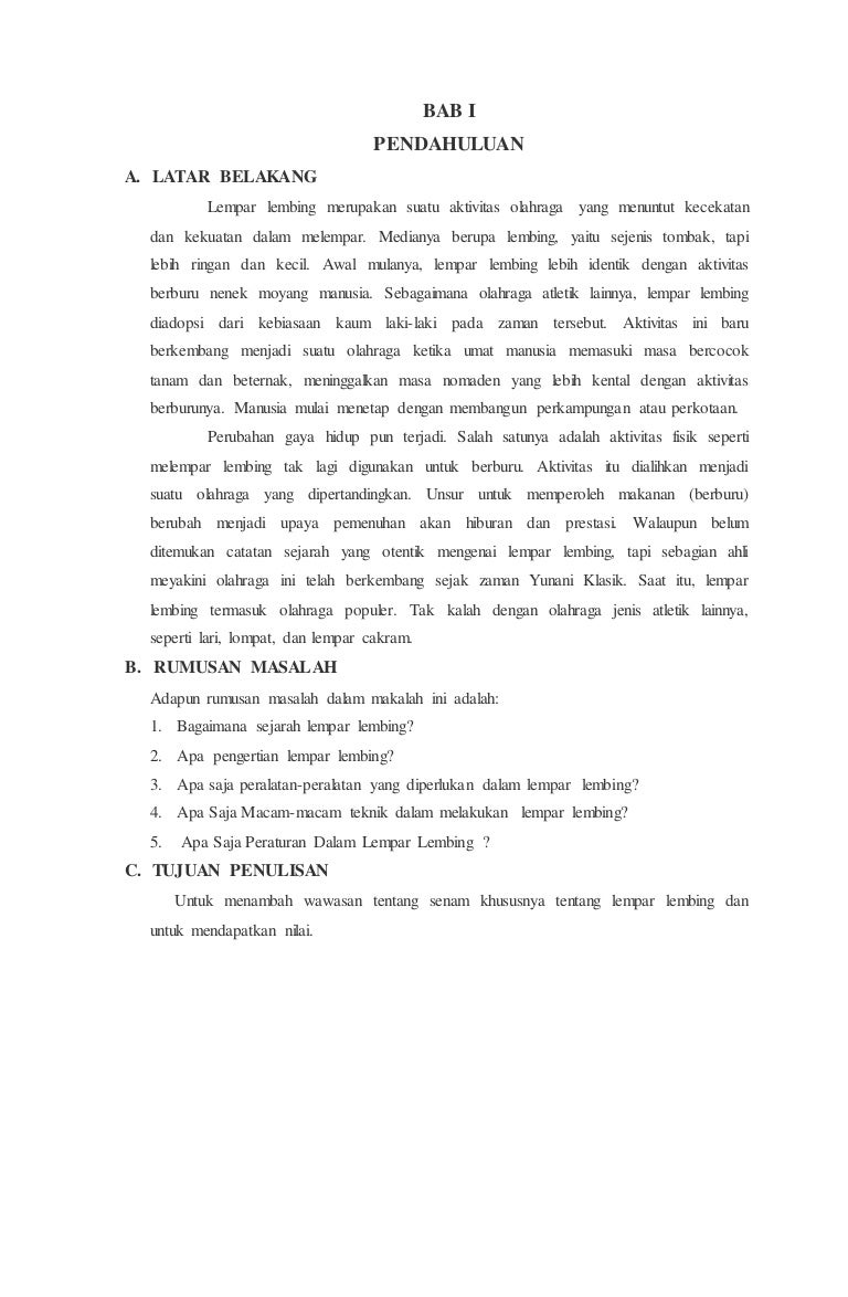 Makalh Lempar Lembing