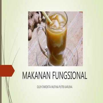 Makanan fungsional bagian 1 materi pkwu
