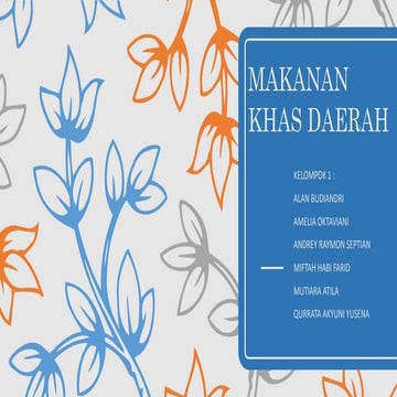 Makanan khas daerah