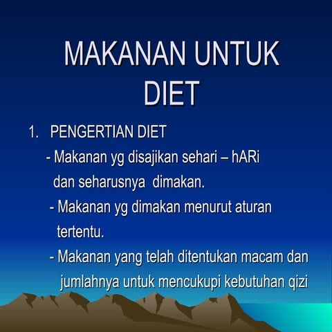 Makanan untuk diet