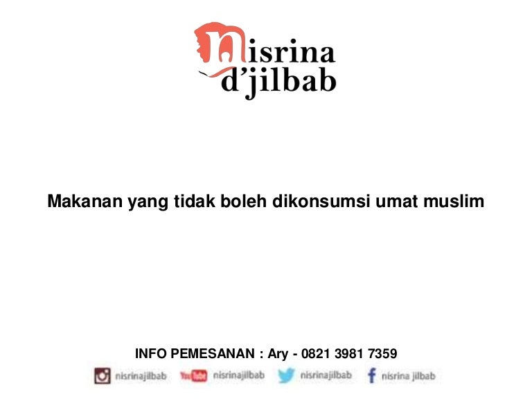 Makanan Yang Tidak Boleh Dikonsumsi Umat Muslim