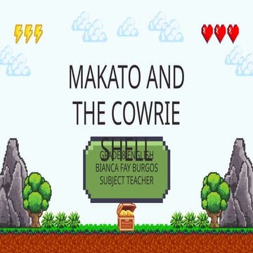 MAKATO AND THE COWRIE SHELL English Grade 8 Lesson