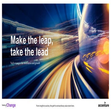 Make the leap, take the lead Slideshare | Accenture