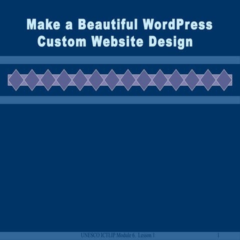 Make a beautiful word press custom website design