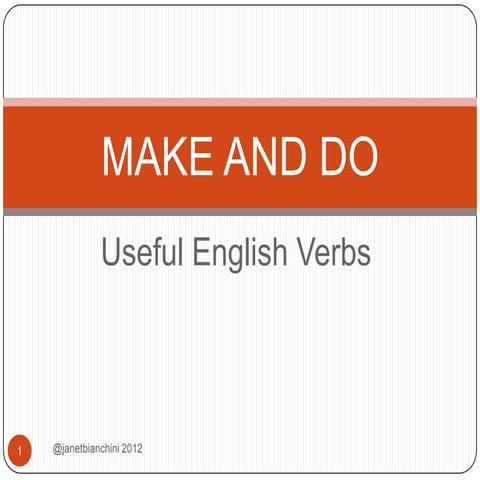 Make and Do Expressions | PPTX