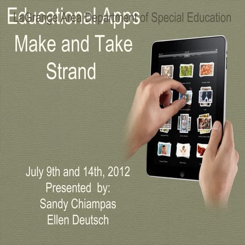 Make and take educational apps strand 