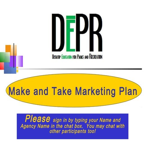 Marketing Plan Webinar 2015