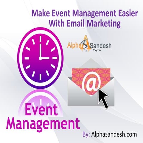 Make event management easier with email marketing