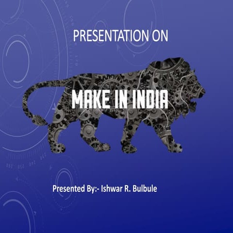 Presentation on Make in India