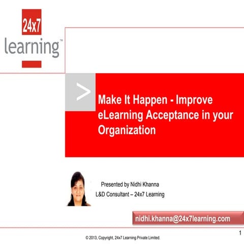 Improve eLearning Acceptance in your Organization
