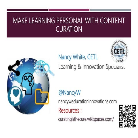 Make learning personal with content curation