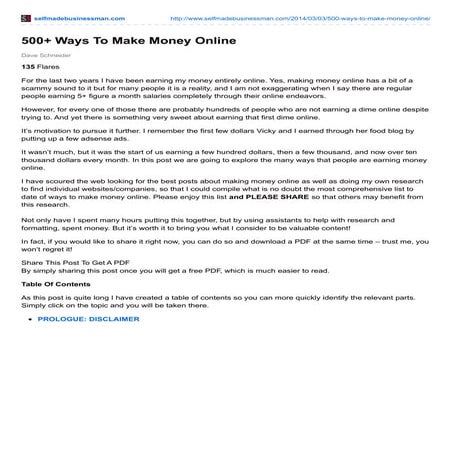 Make money in online   500 tricks