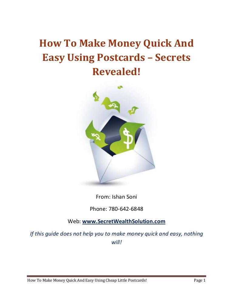 How To Make Money Quick And Easy How To Make Quick Money In One Day
($100 Easy)