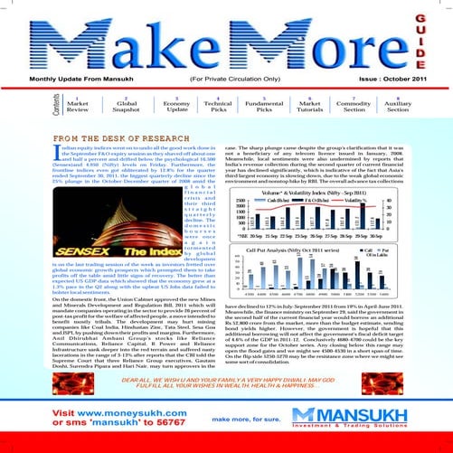 Monthly Magzine October 2011Mansukh Investment and Trading Solutions