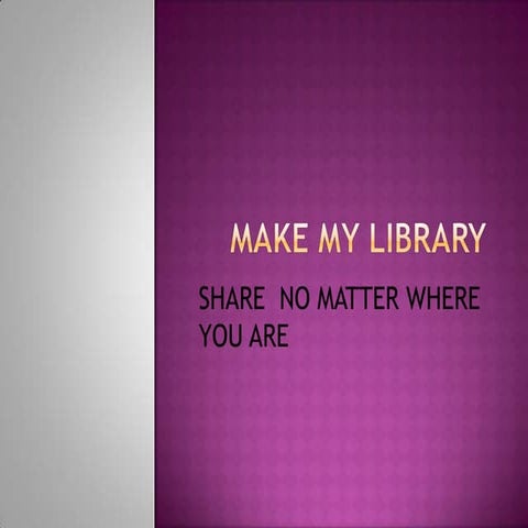 Make my library
