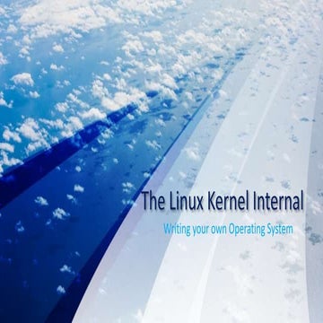 Make own you kernel os