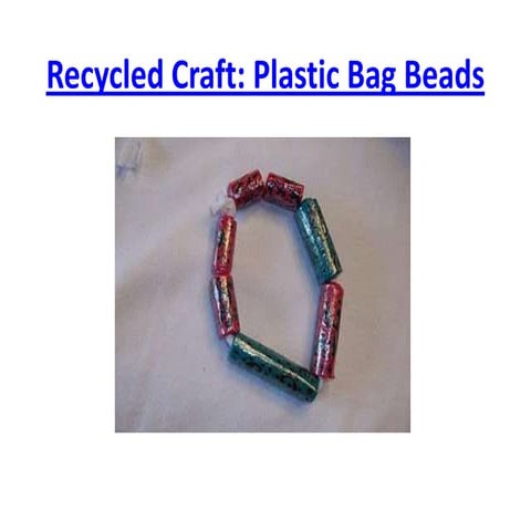 Make recycled craft | PPTX