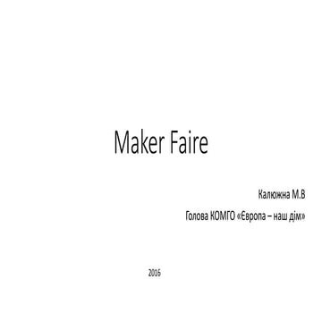 Maker faire