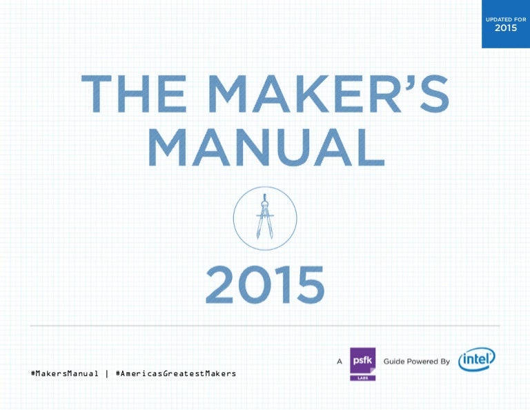 Psfk The Makers Manual 2015 Update