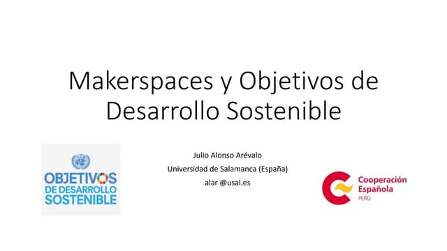 Makerspaces y objetivos de desarrollo sostenible